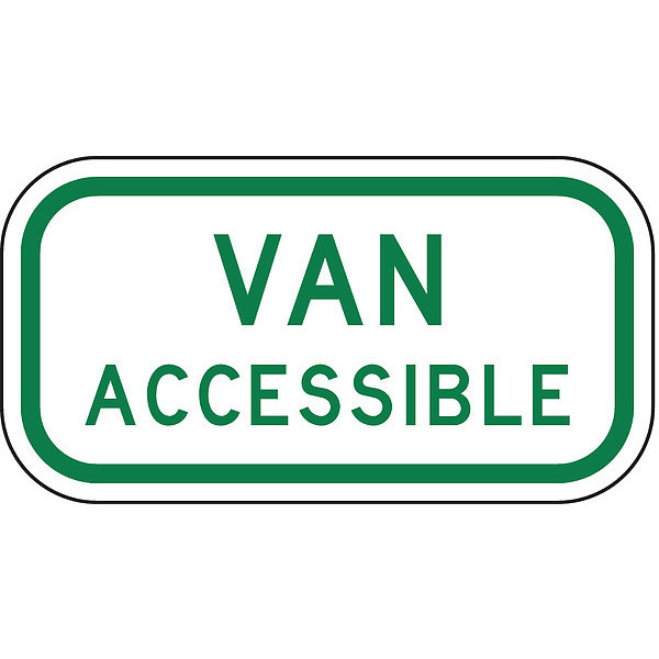 Zing Handicap Parking Sign, Accessible, 6X12, 2346 2346