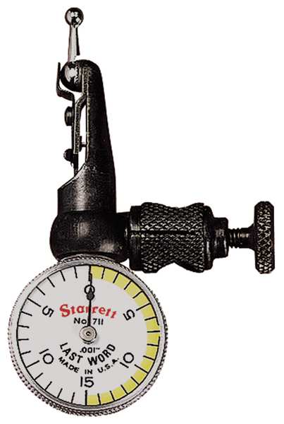 Starrett Dial Test Indicator, Hori, 0 to 0.030 In 711FSZ