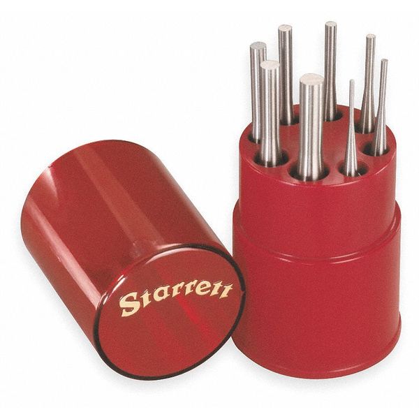 Starrett 8 Piece Drive Pin Punch Set|S565WB