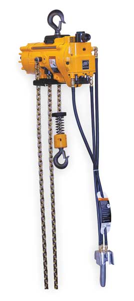 Ingersoll-Rand Air Chain Hoist, 1100 lb. Cap., 10 ft. Lft ML500KS-2C10-C6