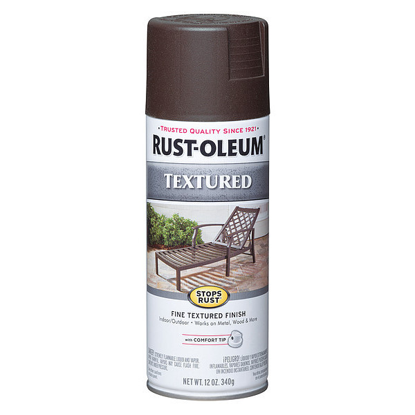 Rust-Oleum 241255 $7.08 Textured Spray Paint, Dark Brown, Textured, 12