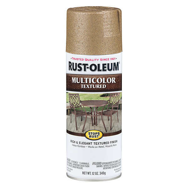 Rust-Oleum Textured Spray Paint, Radiant Brass, Textured, 12 oz. 239120