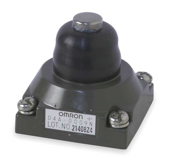 Omron Limit Switch Head, Plunger, Top, Standard D4A0009N