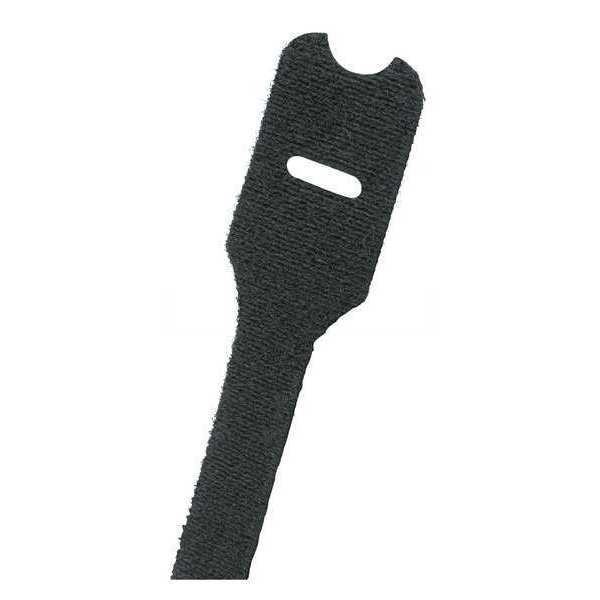 Panduit 6" L Wrap Hook-&-Loop Cable Tie BK PK 10 HLSP1.5S-X0