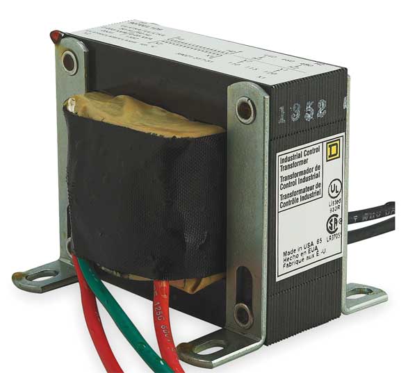 Square D Control Transformer, 100 VA, Not Rated, 55°C, 120V AC, 480V AC 9070EL2D9