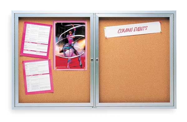 Quartet 2363L Enclosed Bulletin Board, 36 X 24