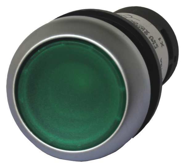 Eaton Illuminated Push Button, 22mm, Green C22-DL-G-K10-120