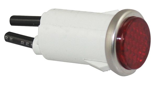 Zoro Select Flush Indicator Light, Red, 24V 20C841