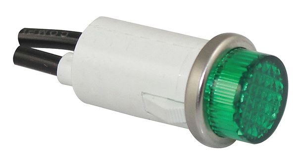 Zoro Select Raised Indicator Light, Green, 240V 20C853