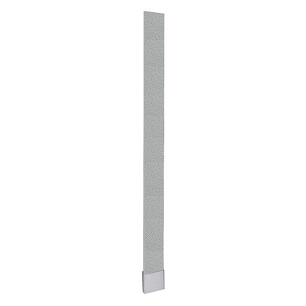 Asi Global Partitions 82" x 18" OHB Partition Pilaster, Polymer, Gray 40-90871853-9200