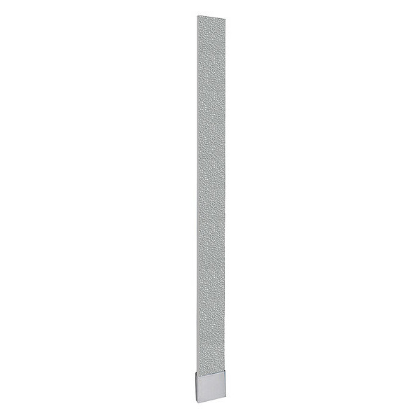 Asi Global Partitions 82" x 5" OHB Partition Pilaster, Polymer, Gray 40-90870553-9200