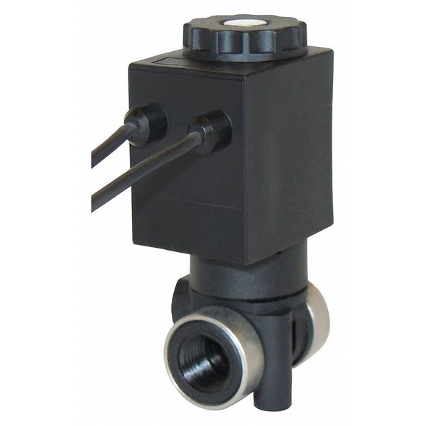 Spartan Scientific 24V AC Glass-Filled Nylon Solenoid Valve, Normally Closed, 1/8 in Pipe Size 3827-E60-AA86B