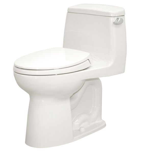 Toto Tank Toilet, 1.28 gpf, E-Max, Floor Mount, Elongated, Cotton MS854114ELR#01