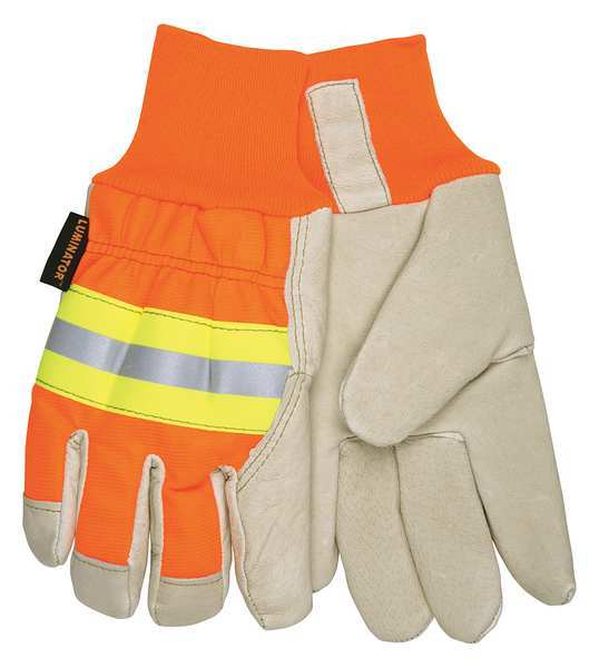 Mcr Safety Hi-Vis Cold Protection Gloves, Thermosock Lining, XL 3440XL