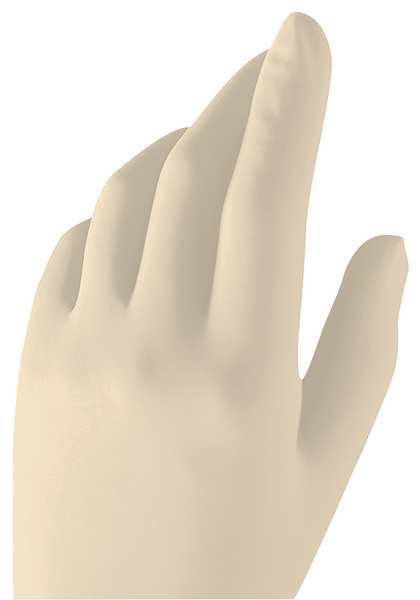 Gammex Disposable Gloves, 6.30 mil Palm, Neoprene, Powder-Free, S, 1 PR, White 113668