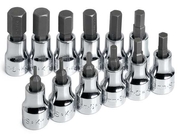 Sk Professional Tools 3/8 in Drive Socket Set, Metric, 7 pcs 19706