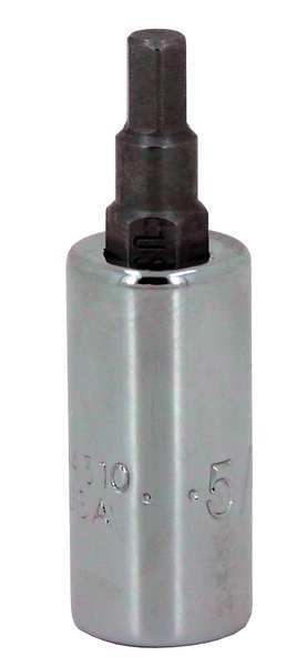 Sk Professional Tools 1/4 in Drive Hex Socket Bit SAE 5/64 in Tip, 3 in L 44305