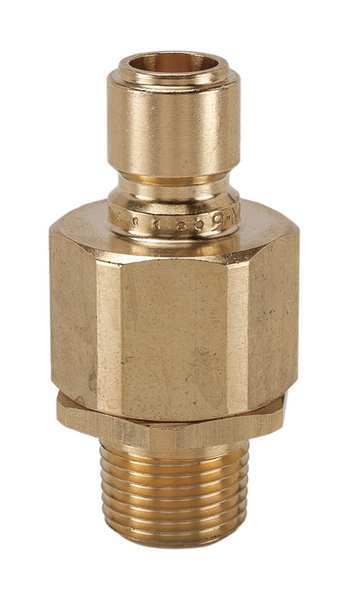 Snap-Tite Hydraulic Quick Connect Hose Coupling, Brass Body, Ball Lock, 3/4"-14 Thread Size, EA Series BVEAN12-12M