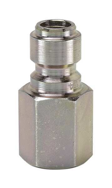 Snap-Tite Hydraulic Quick Connect Hose Coupling, Steel Body, Ball Lock, 3/8"-18 Thread Size, EA Series PEAN6-6F