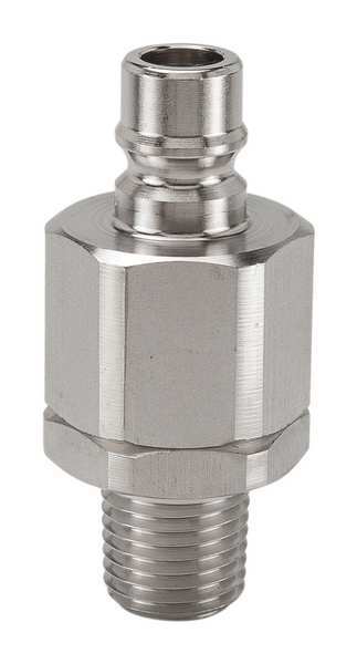 Snap-Tite Hydraulic Quick Connect Hose Coupling, 316 Stainless Steel Body, Ball Lock, 1/4"-18 Thread Size SVHN4-4M