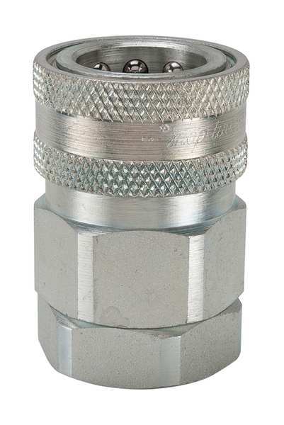Snap-Tite Hydraulic Quick Connect Hose Coupling, Steel Body, Sleeve Lock, 1/2"-14 Thread Size, PH Series VPHC8-8F