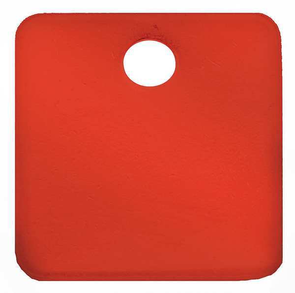 C.H. Hanson Blank Tag, Square, Red, PK5 43023