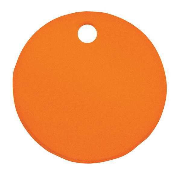 C.H. Hanson Blank Tag, Round, Orange, PK5 43001