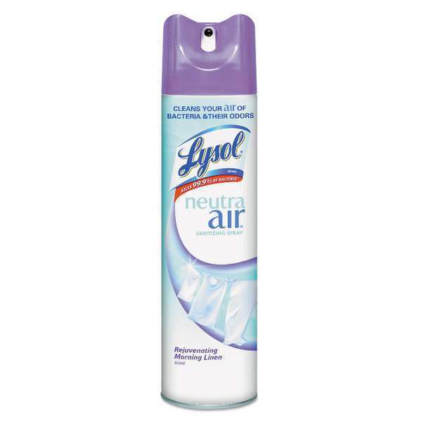 Lysol Air Sanitizer, Morning Linen, 10 oz., PK12 RAC79196