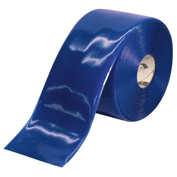 Mighty Line Industrial Floor Tape, Roll, Blue, Vinyl 6RB