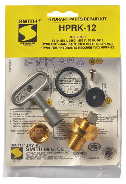 Jay R. Smith Manufacturing Hydrant Repair Kit HPRK-12