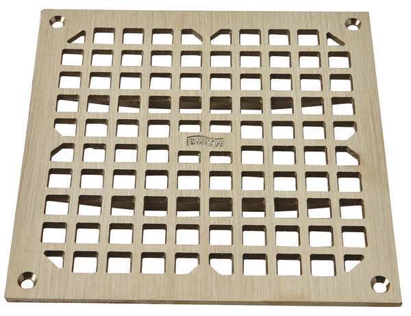 Jay R. Smith Manufacturing Galvanized; Top: Nickel Bronze, Grate, Sanitary Drains 3100G
