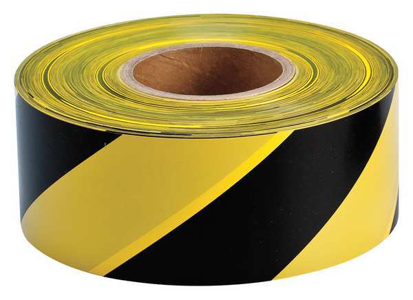 Zoro Select Barricade Tape, Polyethylene, 1000 ft. 91454