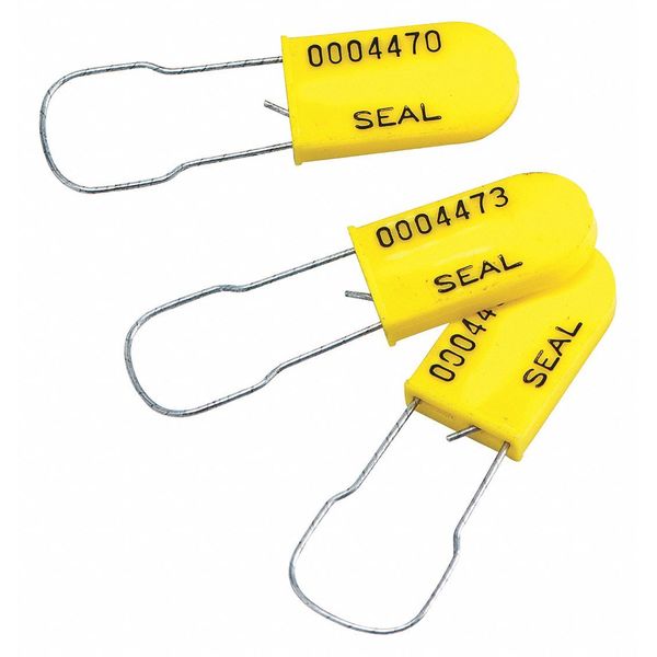 Brady Padlock Seal, Polypropylene, PK100 95175