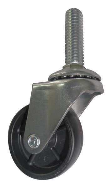 Zoro Select Swivel Stem Castr, Polyolefin, 2 in, 65 lb 20TM41