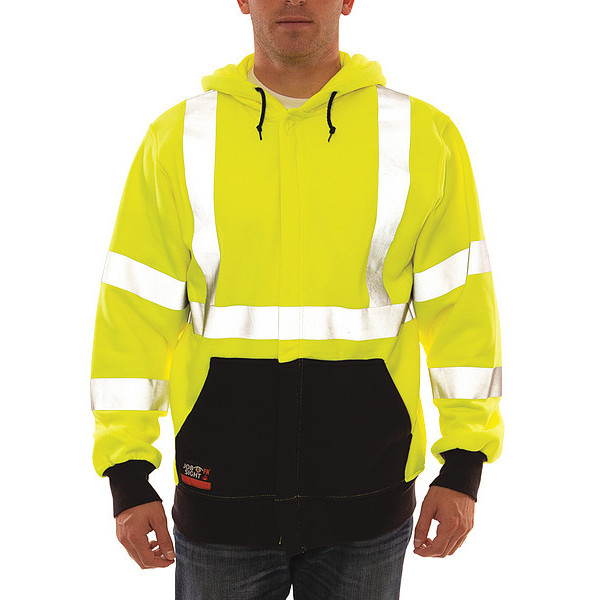 Tingley Job Sight FR Hooded Sweatshirt, Yellow/Black, L S88122