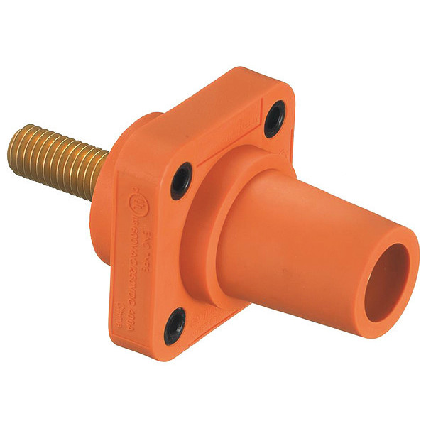 Hubbell Receptacle, 4-4/0, Orge, Female, Taper HBLFRSO