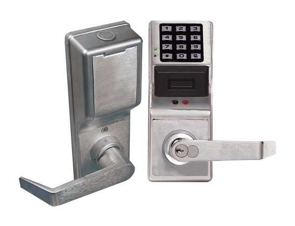 Trilogy Electronic Lock, Satin Chrome, 12 Button PDL4100 US26D