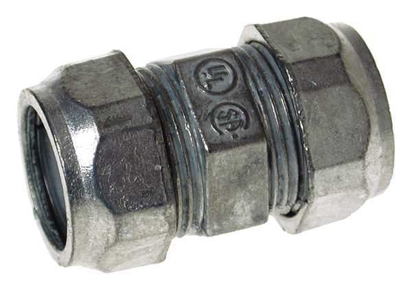 Raco Cast EMT Compression Coupling, Metallic 2874