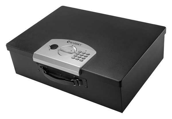 Barska Security Safe, 0.5 cu ft, 16.5 lb, Digital Keypad, Locking Latch Lock AX11910