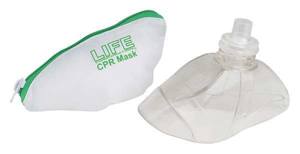 Life CPR Mask, Child/Adult, Bag, One-Way Valve #LIFE-100-B