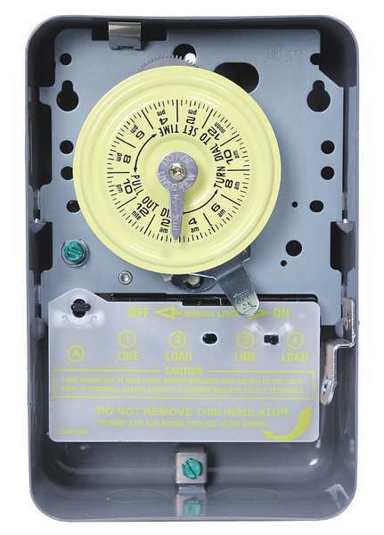 Intermatic Electromechanical Timer, 24-Hour, 1NO/1NC T105