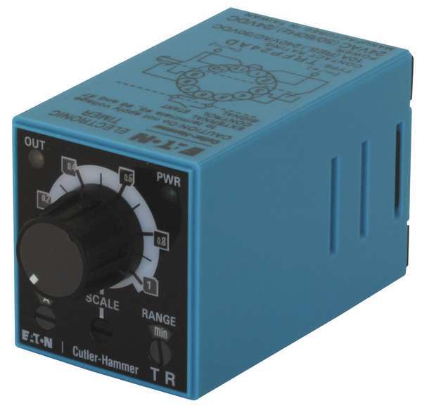 Eaton Time Delay Relay, 24VAC/DC, 10A, DPDT TRFP24AD