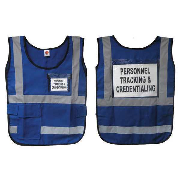 Disaster Management Systems Safety Vest, Blue, Nylon DMS-05834