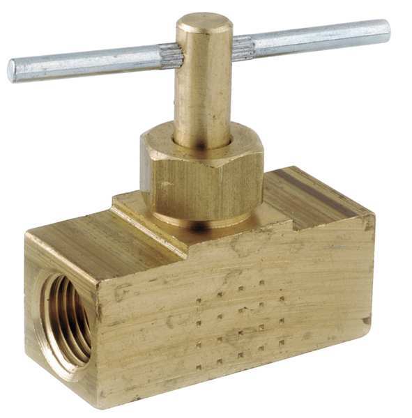 Zoro Select Needle Valve, Low Lead Brass, 150 psi 709134-02