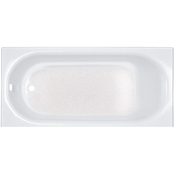 American Standard Recess Bath with Luxury Ledge for Above Floor Rough Installation, 60 in L, 30 in W, White 2397202.020