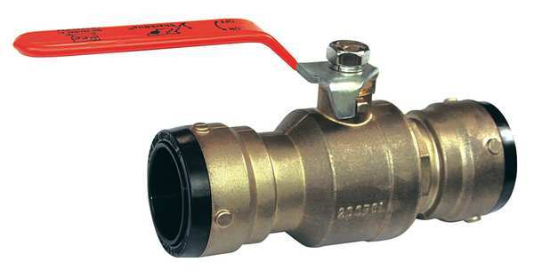 Sharkbite Ball Valve, DZR Brass, Push-Fit, 1-1/4in. SBBV35