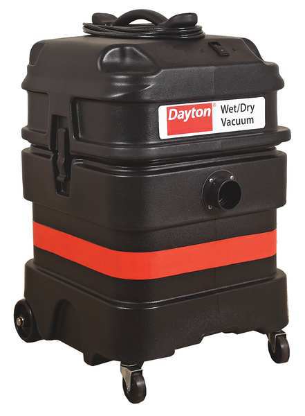 Dayton Industrial/Commercial Shop Vacuum, 1-1/2" Hose Dia., Standard 108 cfm MV-1800-0GEV