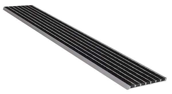 Wooster Products Stair Nosing, Black, 48in W, Extruded Alum 141BLA4