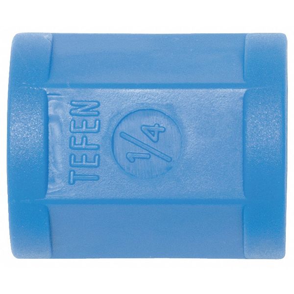 Tefen Female Pipe Couplings, 1/4", PK3 40657