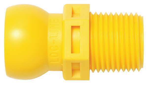 Loc-Line Acid Resist, Male, NPT Connector, 3/8, PK50 57864